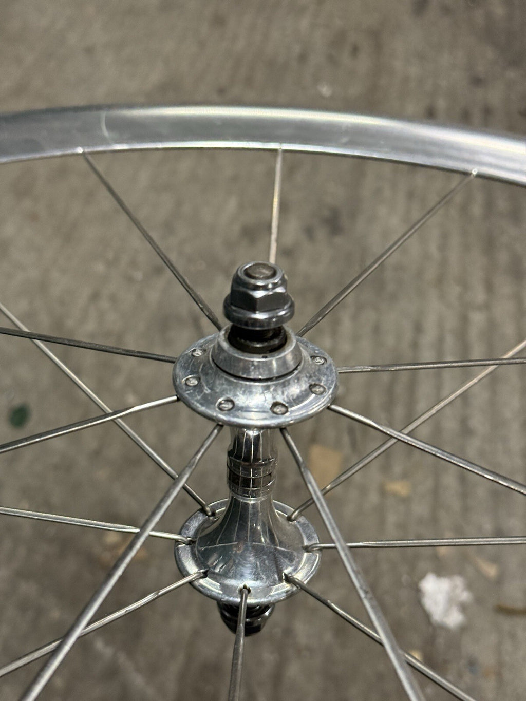 Rare Campagnolo Shamal Front Wheel 1st Gen Pista 650c Tubular