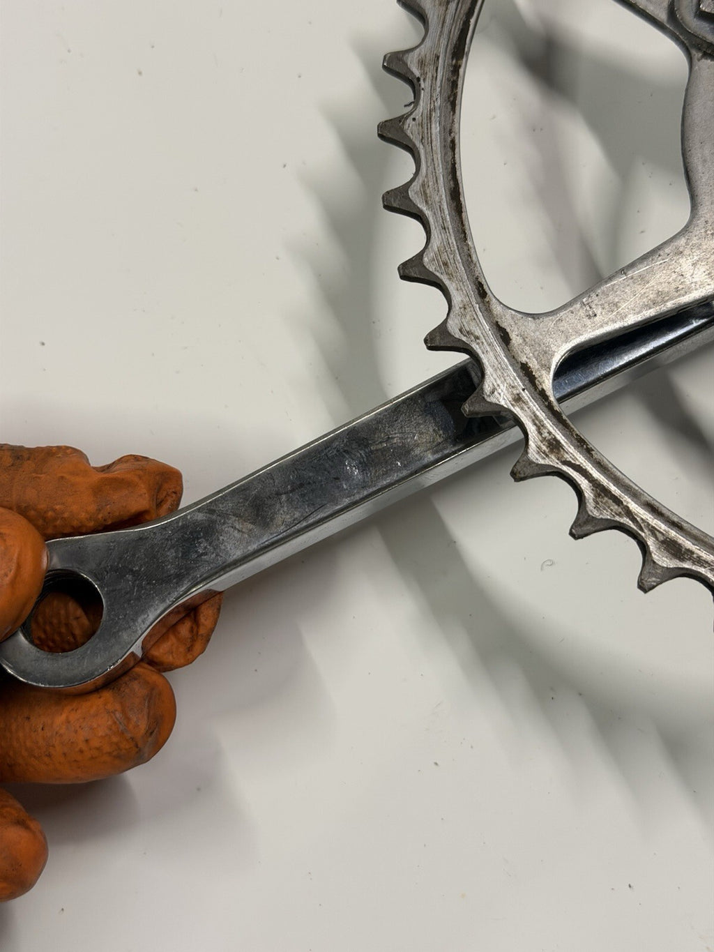 Vintage Bike Crankset Single Chainring