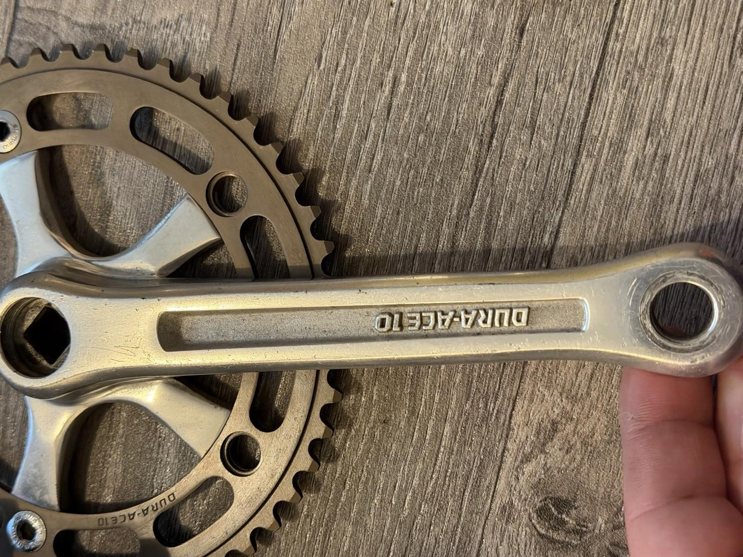 Dura Ace 10pitch Track Groupset Crankset Hubs 165mm Fixed Gear Vintage Set 28h