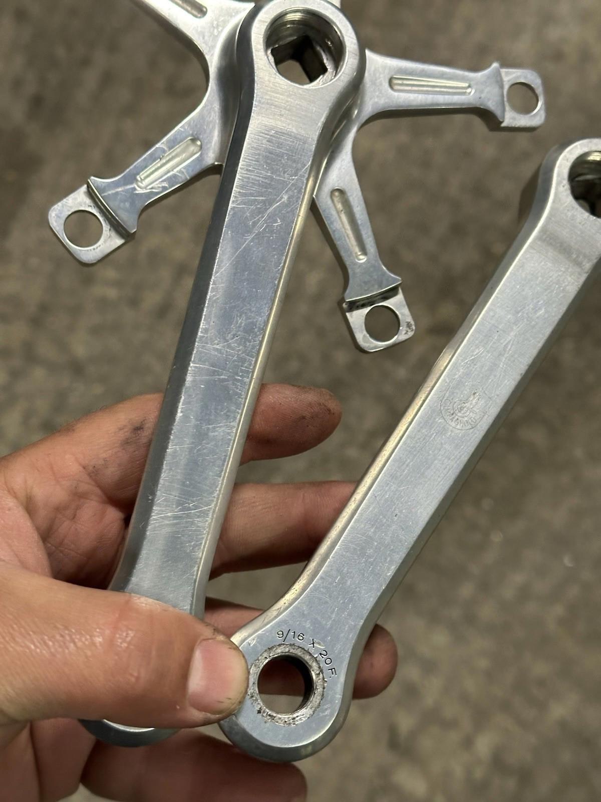 Campagnolo Pista Track Crankset 165mm Non Fluted