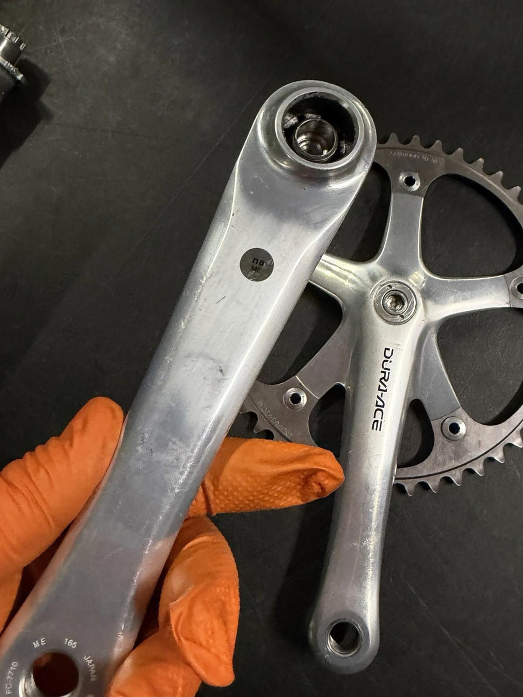 Dura Ace 7710 Track Crankser Fixed Gear 165mm 48t 144bcd