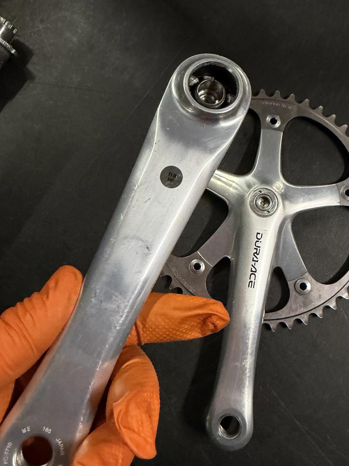 Dura Ace 7710 Track Crankser Fixed Gear 165mm 48t 144bcd