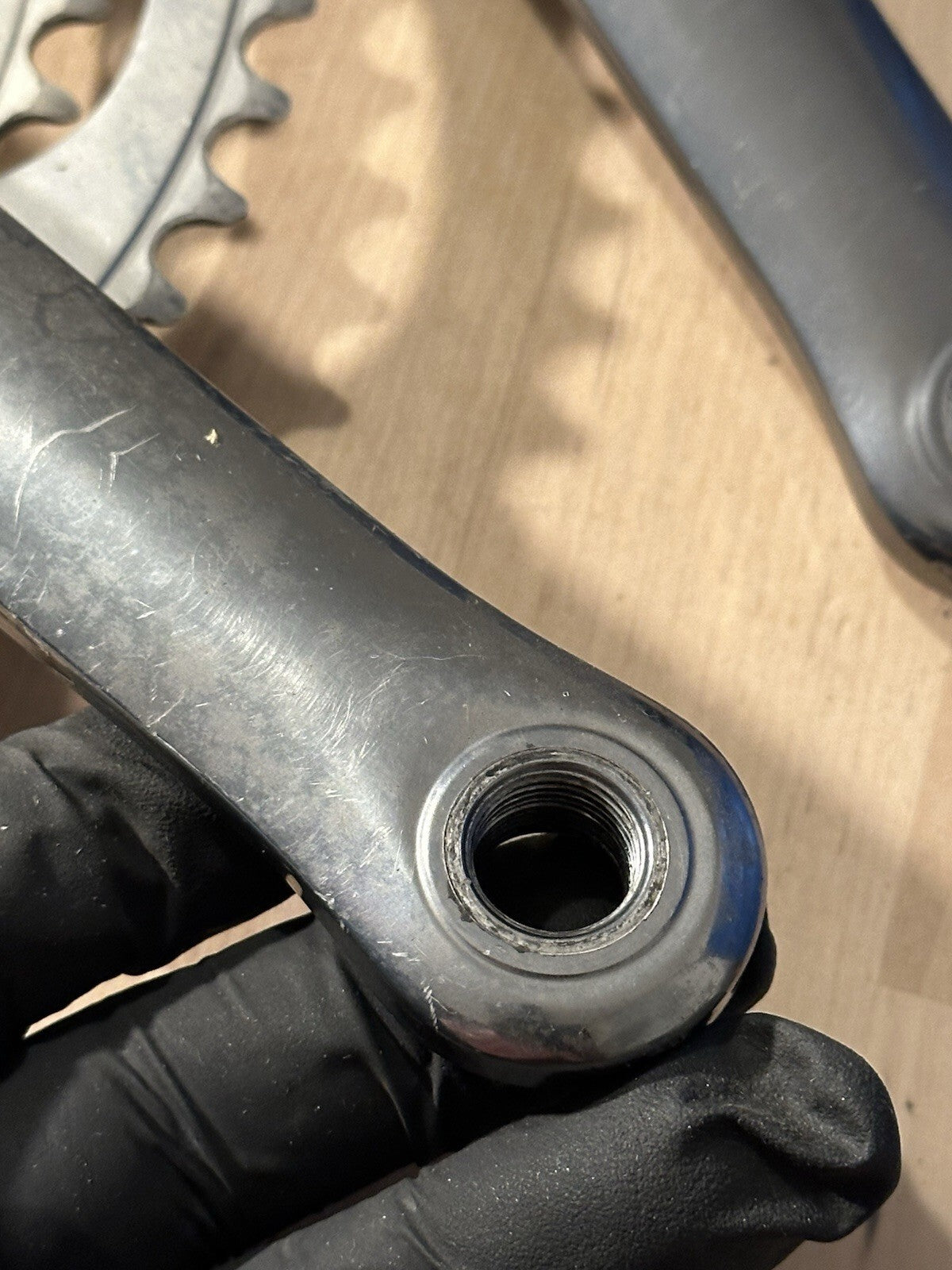 Vintage Campagnolo Road Crankset  Grey Strada Cranks