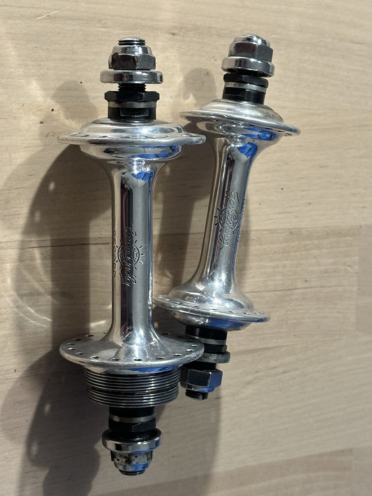 Vintage Campagnolo Record Pista Track Hubs Set - product photo | Miclo Bikes