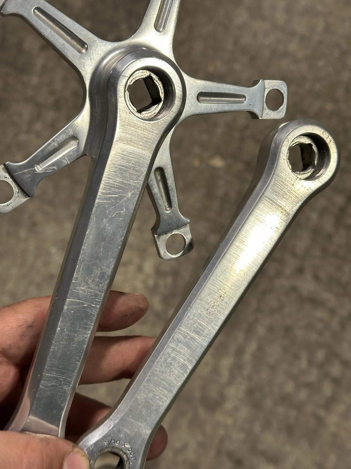 Campagnolo Pista Track Crankset 165mm Non Fluted