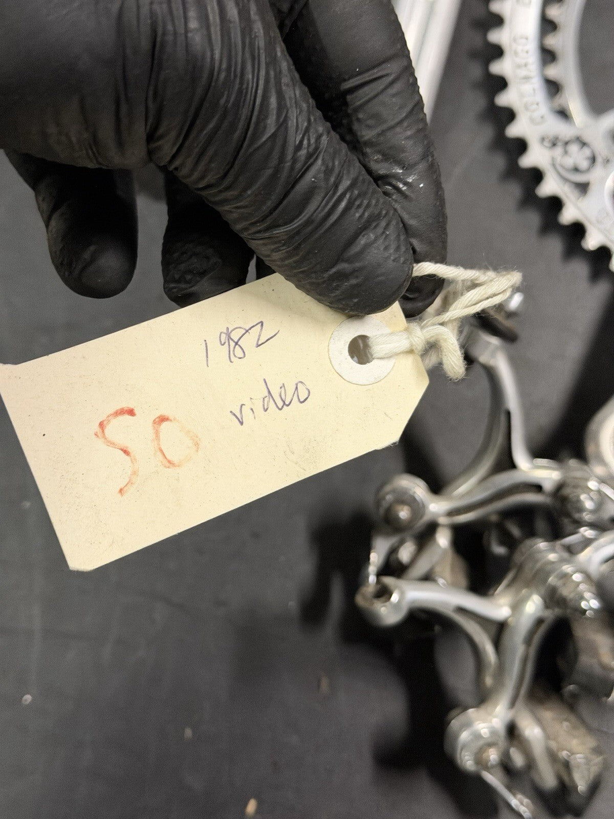 Vintage Campagnolo Super Record Groupset Colnago Chainring Original - product photo 2 | Miclo Bikes
