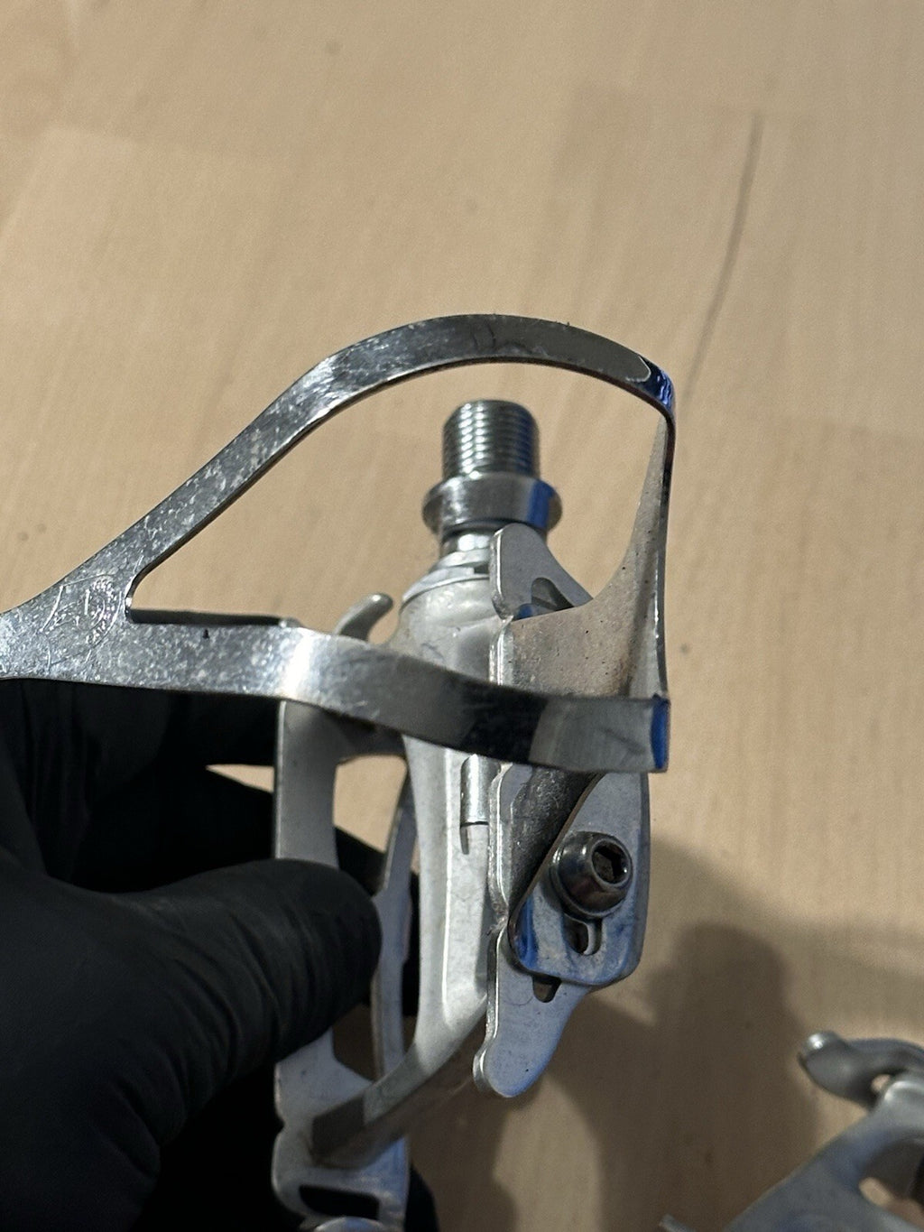 Vintage Rare Campagnolo Bike Pedals And Cages Size M Toe Clips - product photo 4 | Miclo Bikes