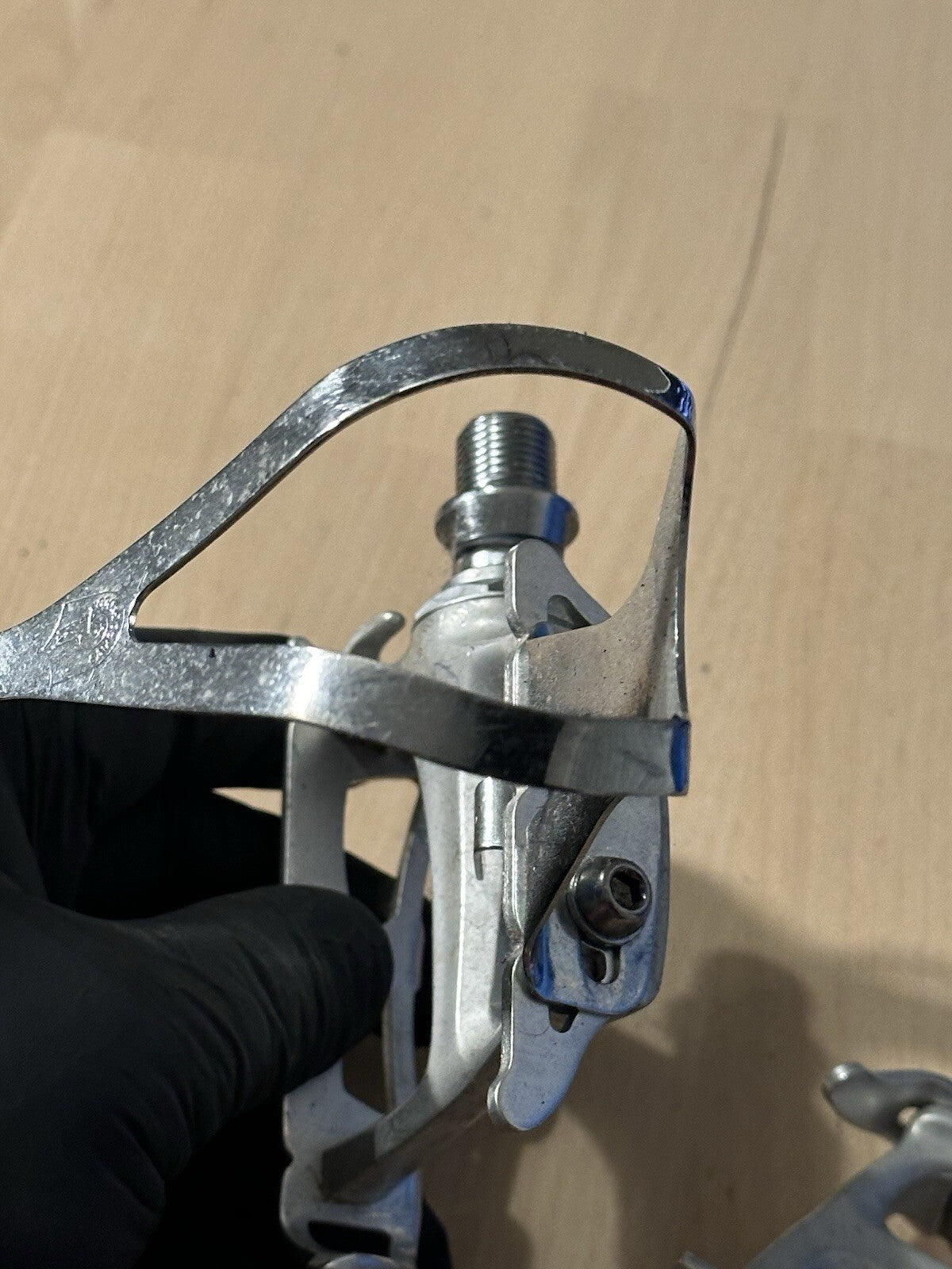 Vintage Rare Campagnolo Bike Pedals And Cages Size M Toe Clips - product photo 4 | Miclo Bikes