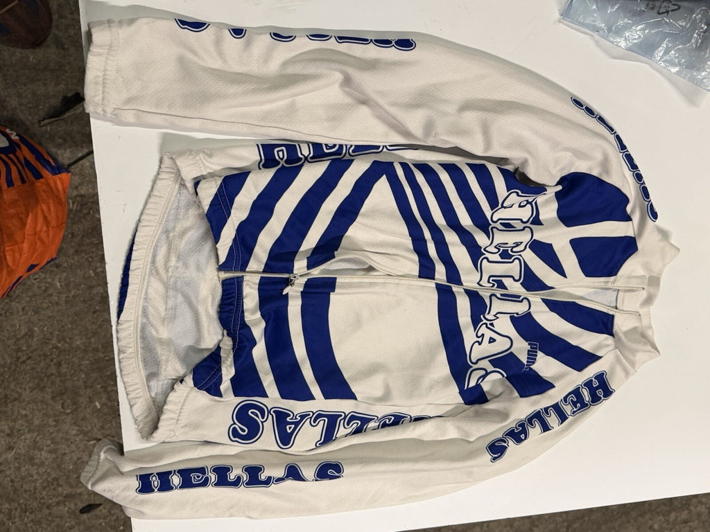 Hellas Greek Cycling Jersey Need Repair Zipp Used