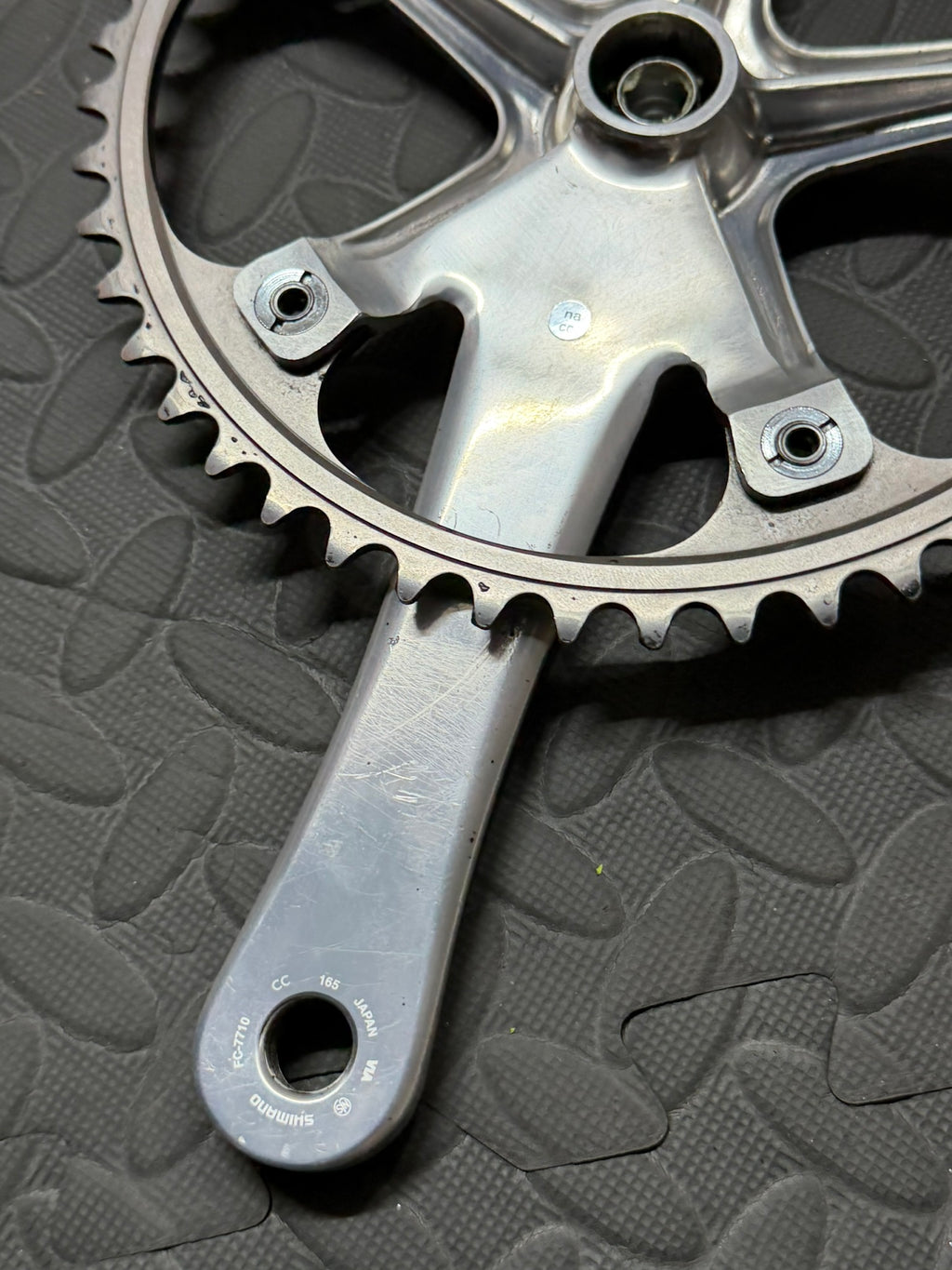 Dura Ace 7710 Track Crankset 165mm 48t