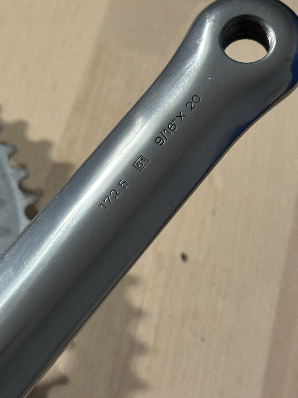 Vintage Campagnolo Road Crankset  Grey Strada Cranks