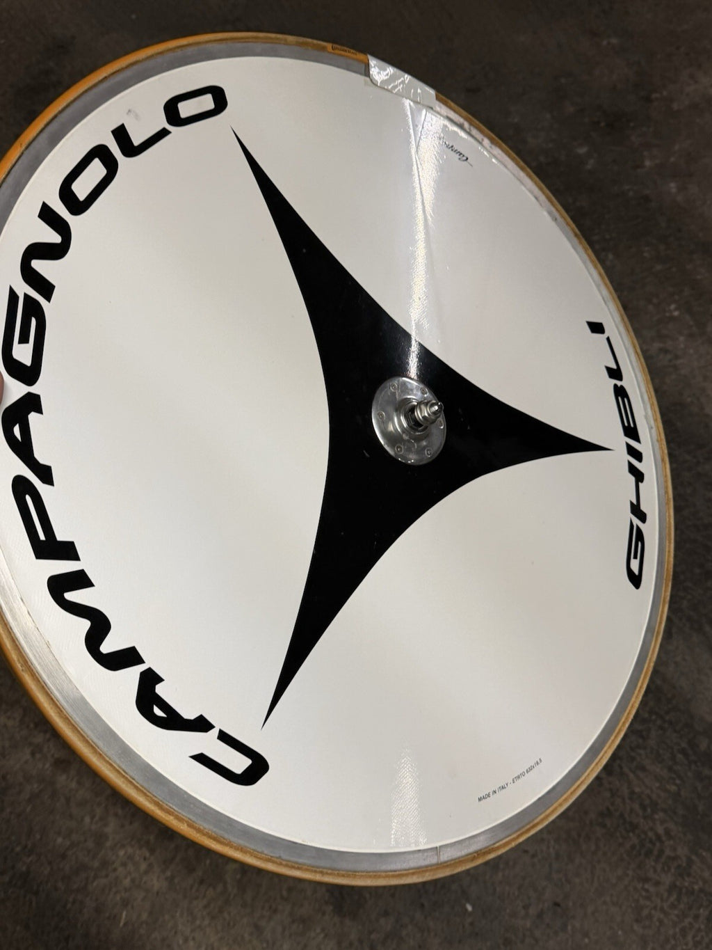Rare Campagnolo Ghibli Front 700c Tubular Disc Wheel Pista Track