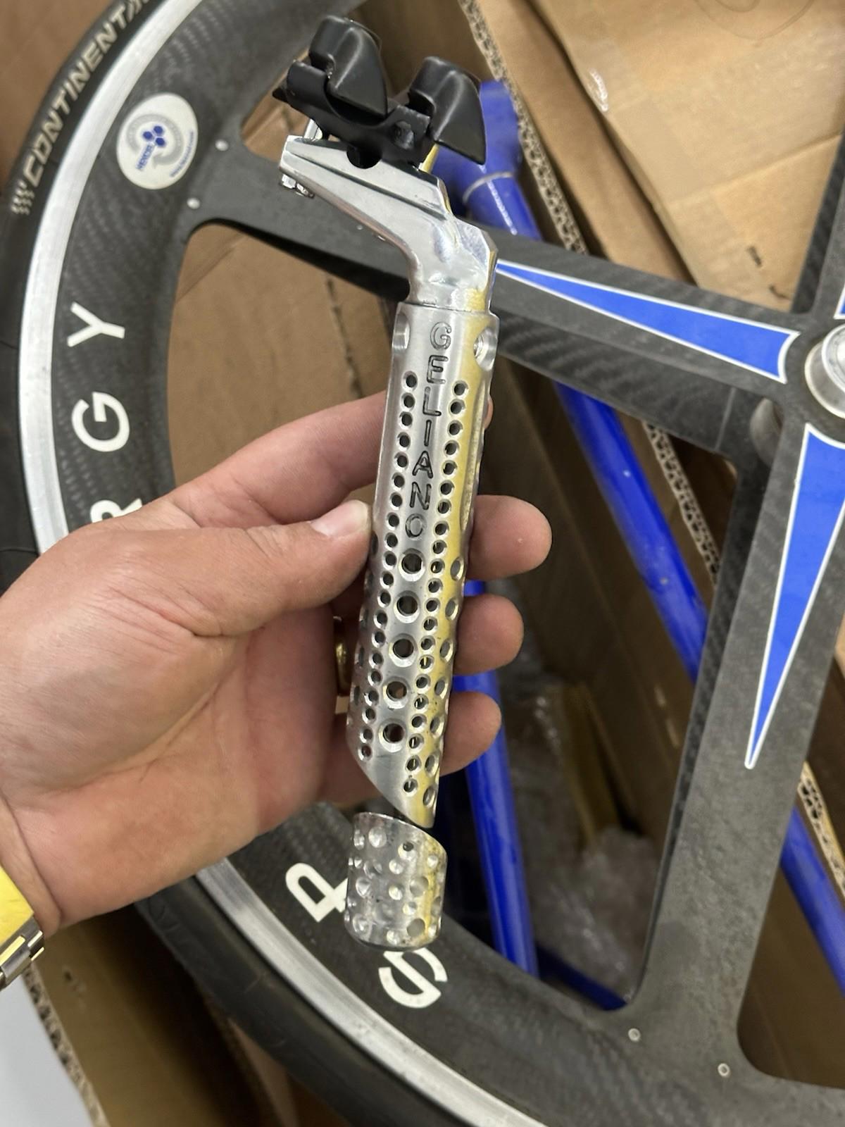 Rare Geliano Pista Columbus Tubing Split Seattube Track Custom Frameset