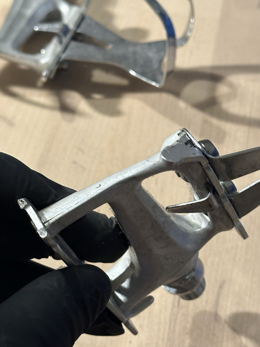 Vintage Rare Campagnolo Bike Pedals And Cages Size M Toe Clips - product photo 12 | Miclo Bikes
