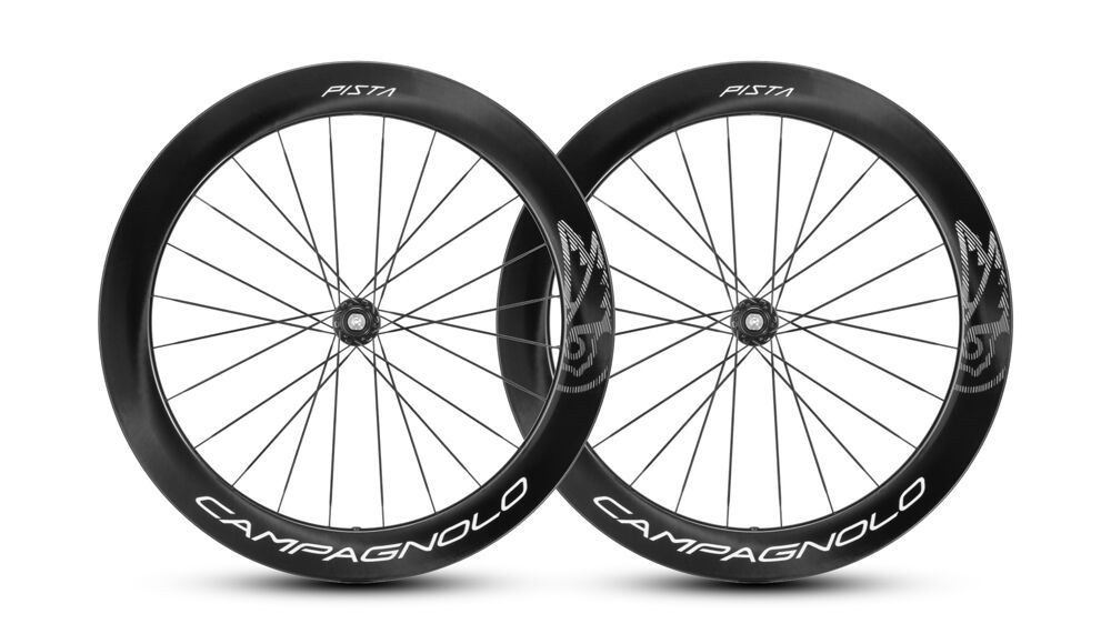 Campagnolo Pista Carbon 65 2-Way Fit carbon track clincher wheelset