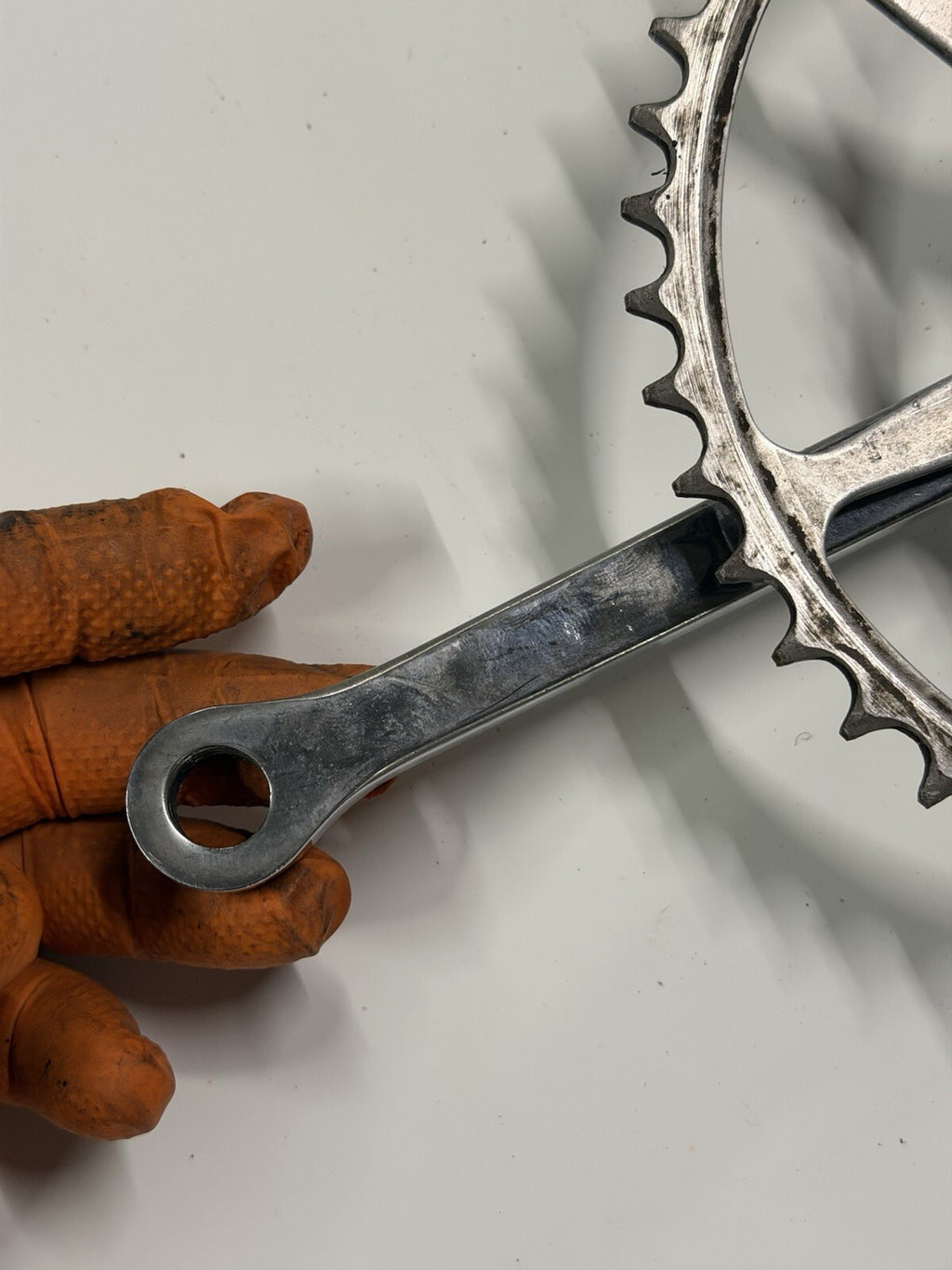 Vintage Bike Crankset Single Chainring