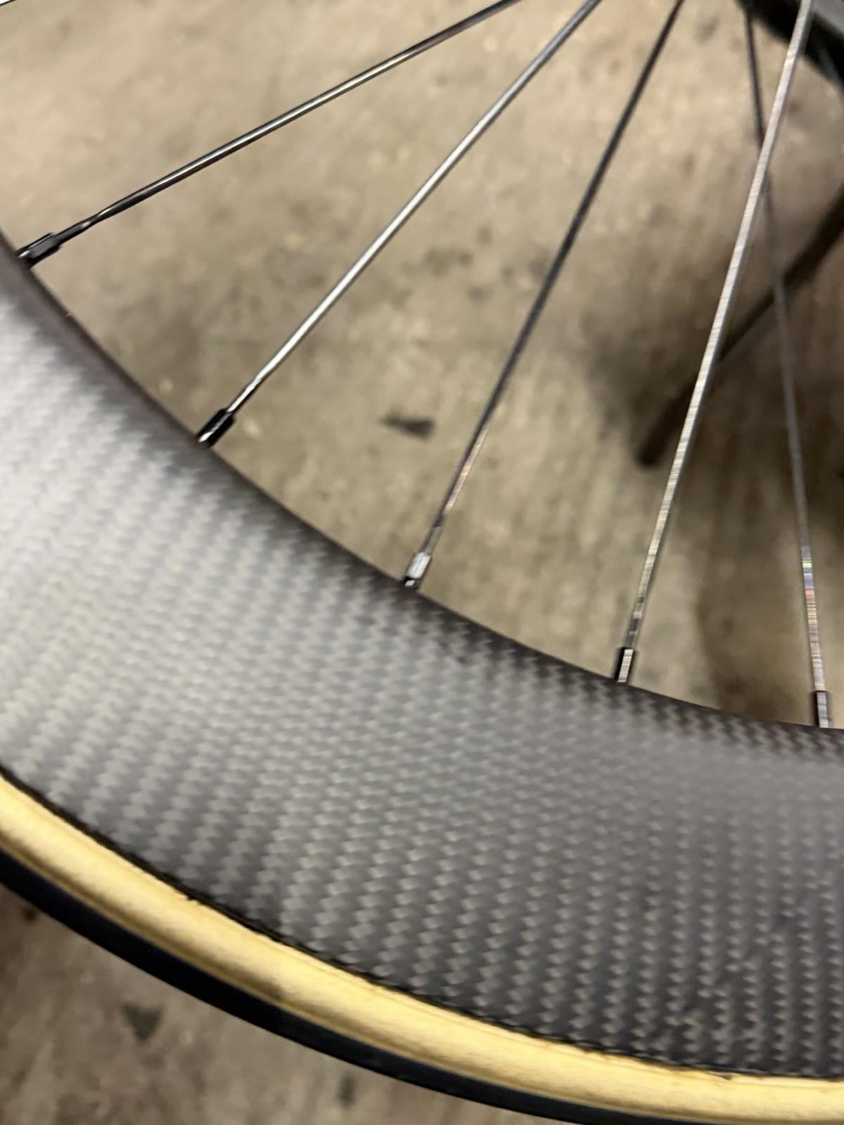 Handsling Track Wheelset Tubular Dura Ace 7600 Hubs Racing Wheels Carbon