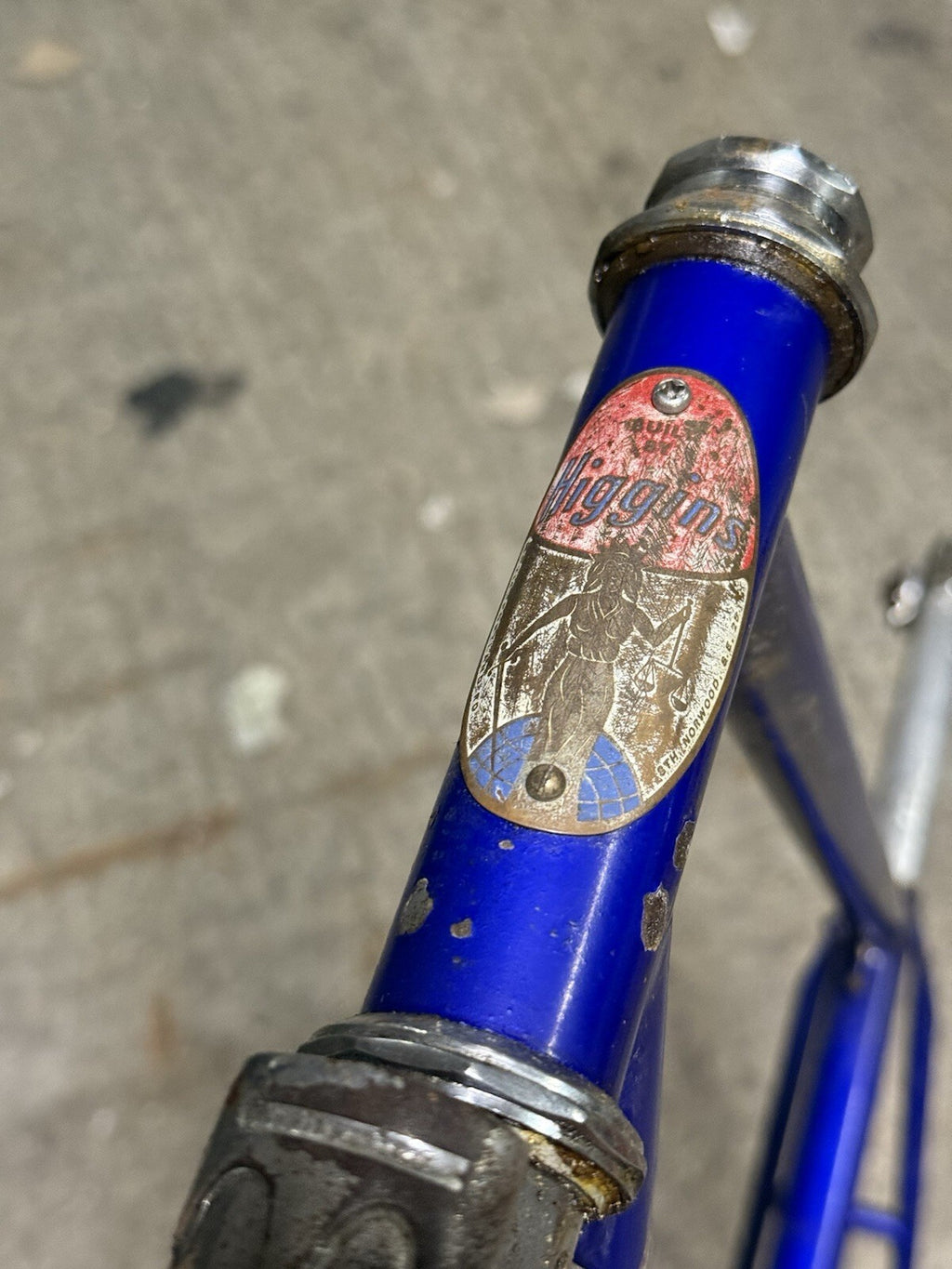 Classic Higgins Steel Road Frameset Rust On Forks Repainted  Size L