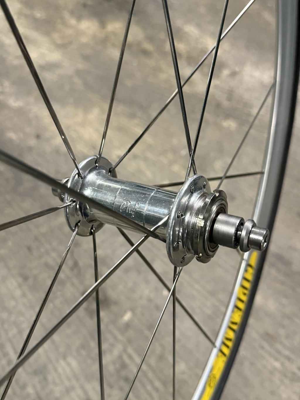 Gipiemme Tecno 416 Tubular Wheelset Fixed Gear Track Phil Wood Rear Hub