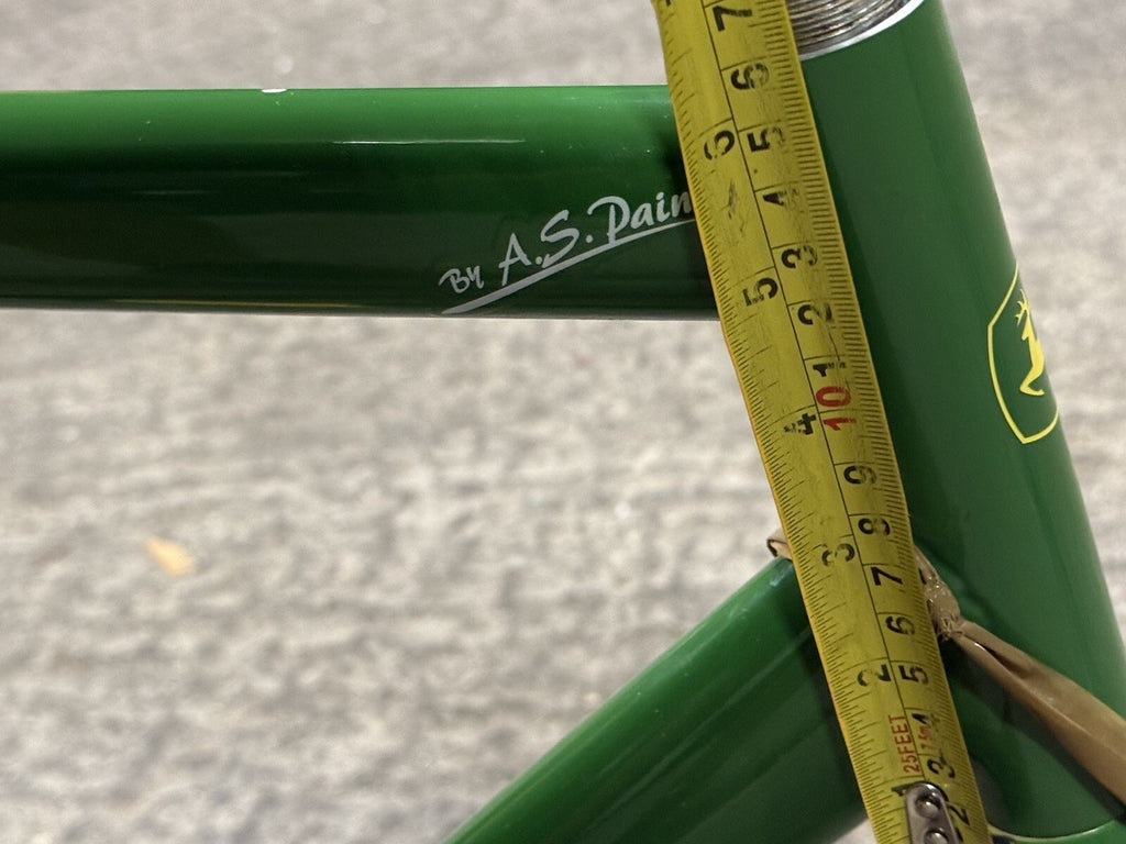 Custom Made Track Frameset Painted John Deere Size Medium 1inch Forks
