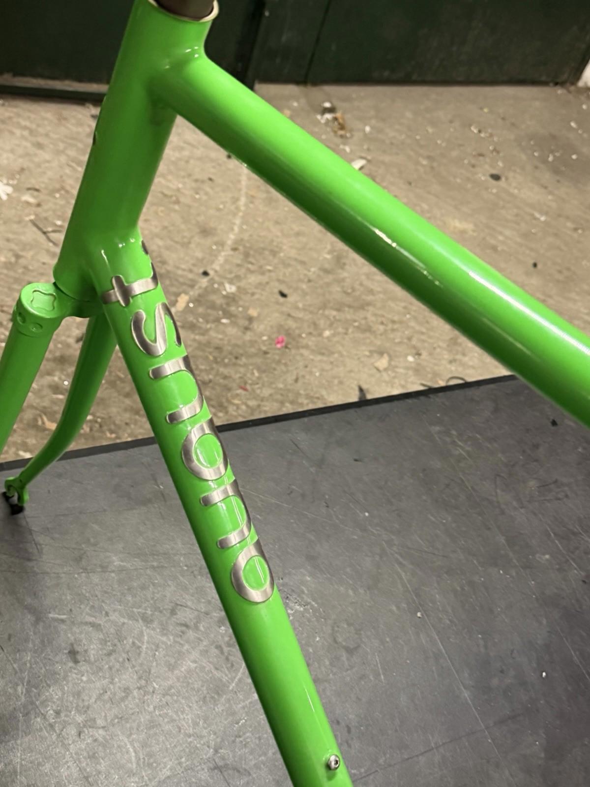 Custom Made August Cycles Columbus Track Frameset Fixed Gear 30mm Tires Size 57