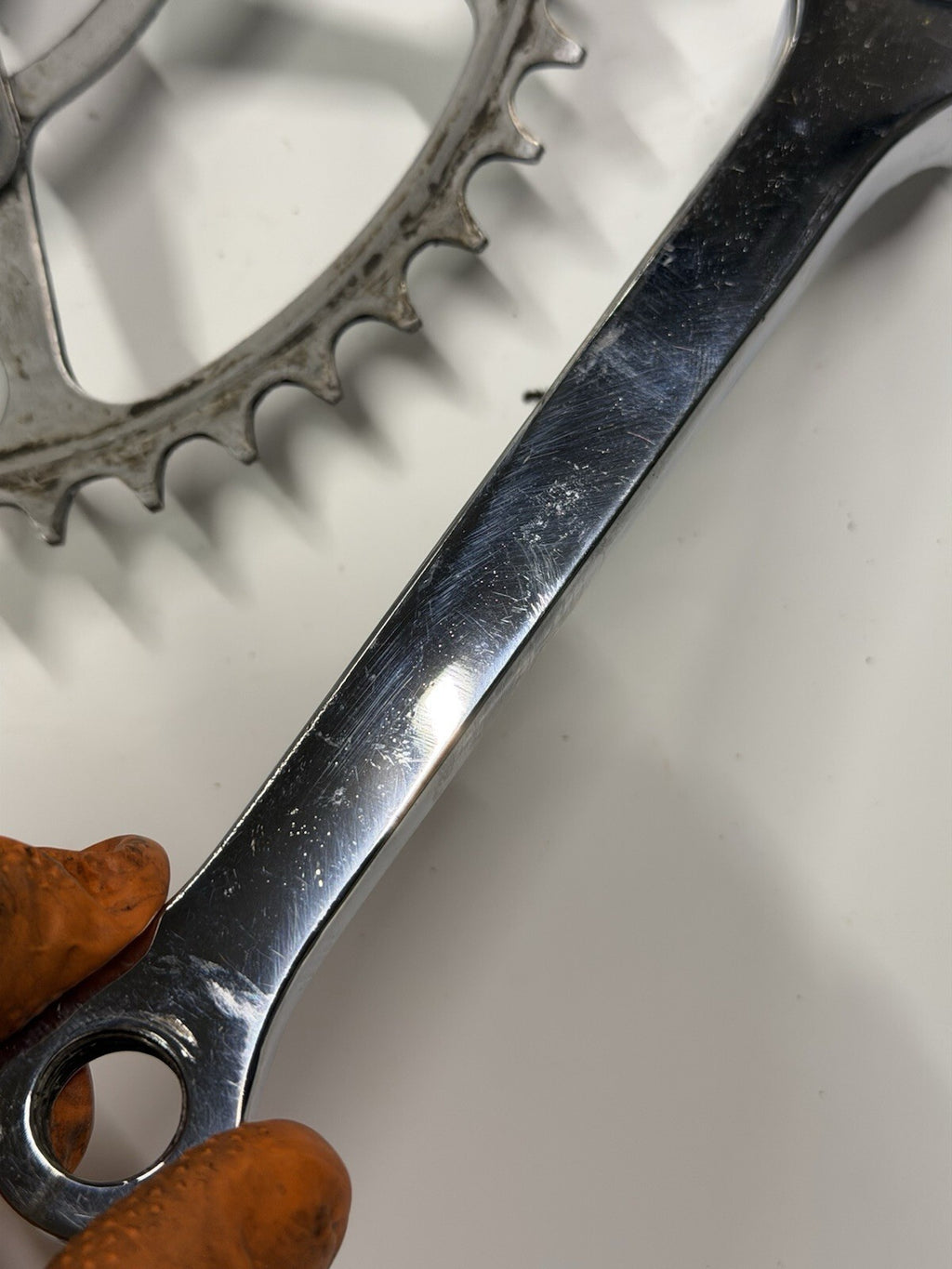 Vintage Bike Crankset Single Chainring