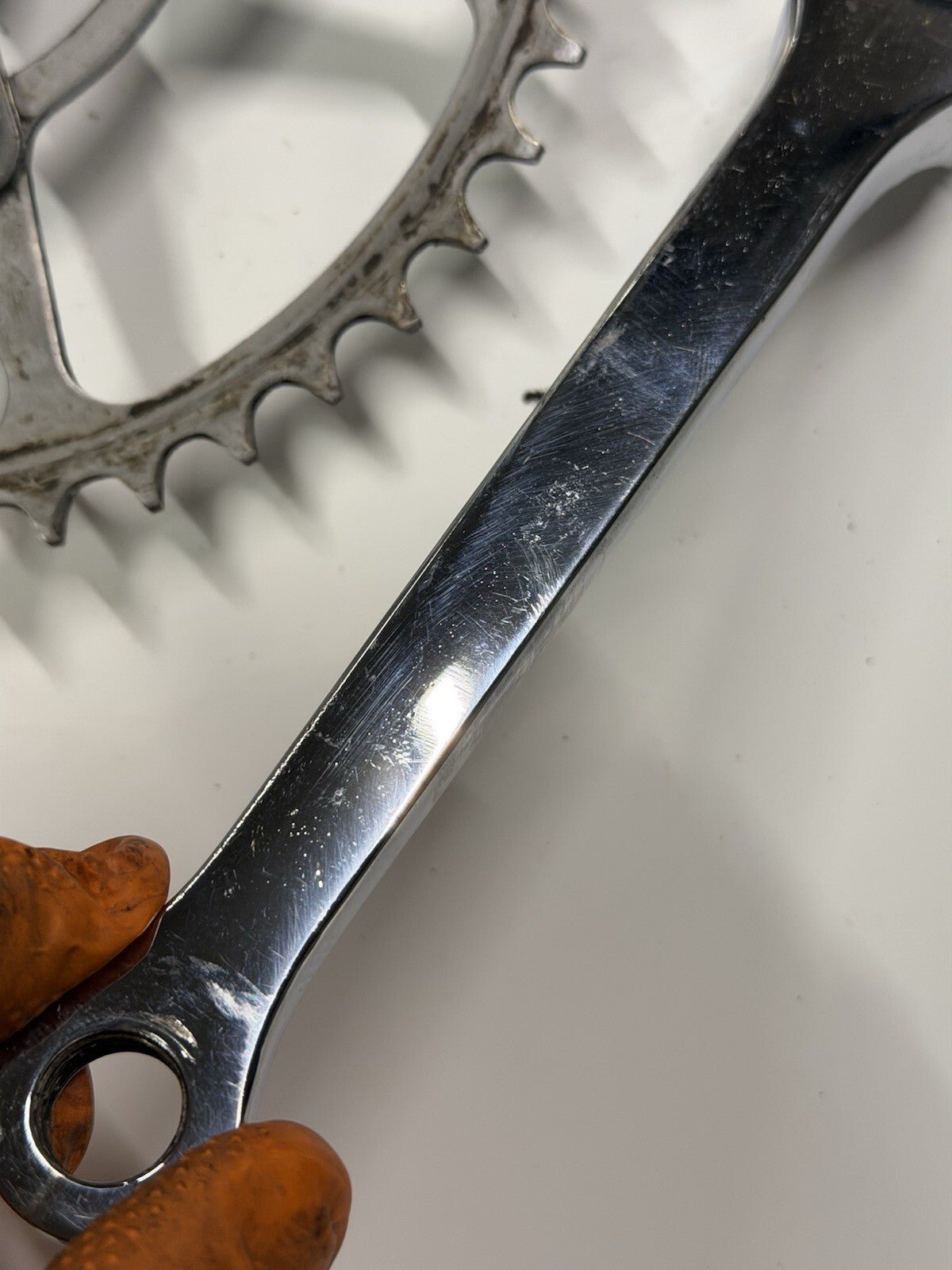 Vintage Bike Crankset Single Chainring