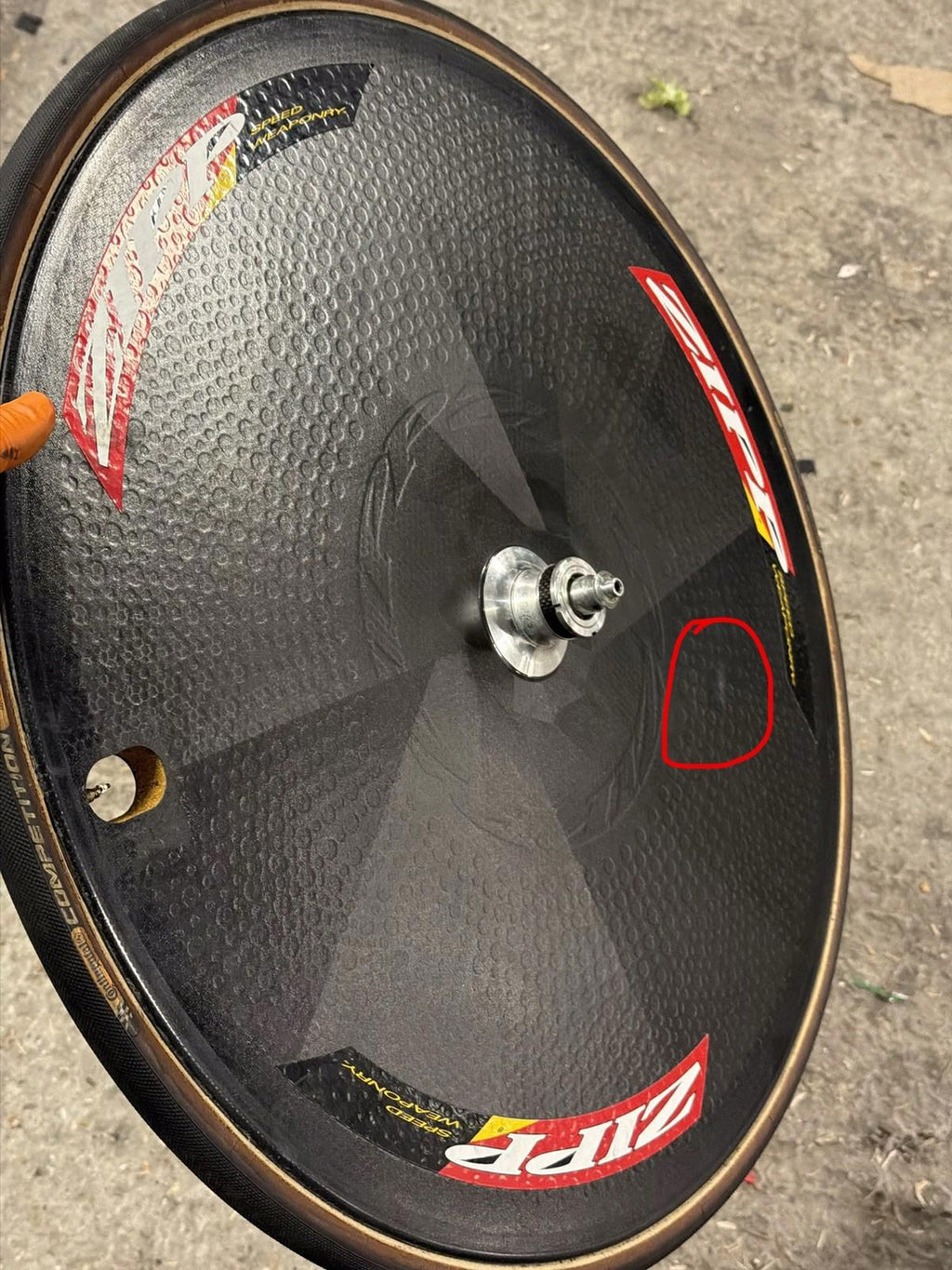 Zipp Rear Road Disc Wheel Tubular Can Be Converted To Track With Correct Axle
