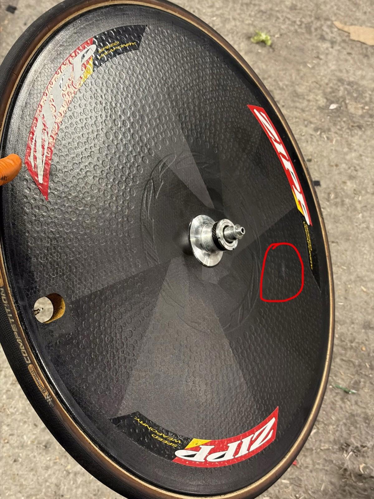 Zipp Rear Road Disc Wheel Tubular Can Be Converted To Track With Correct Axle