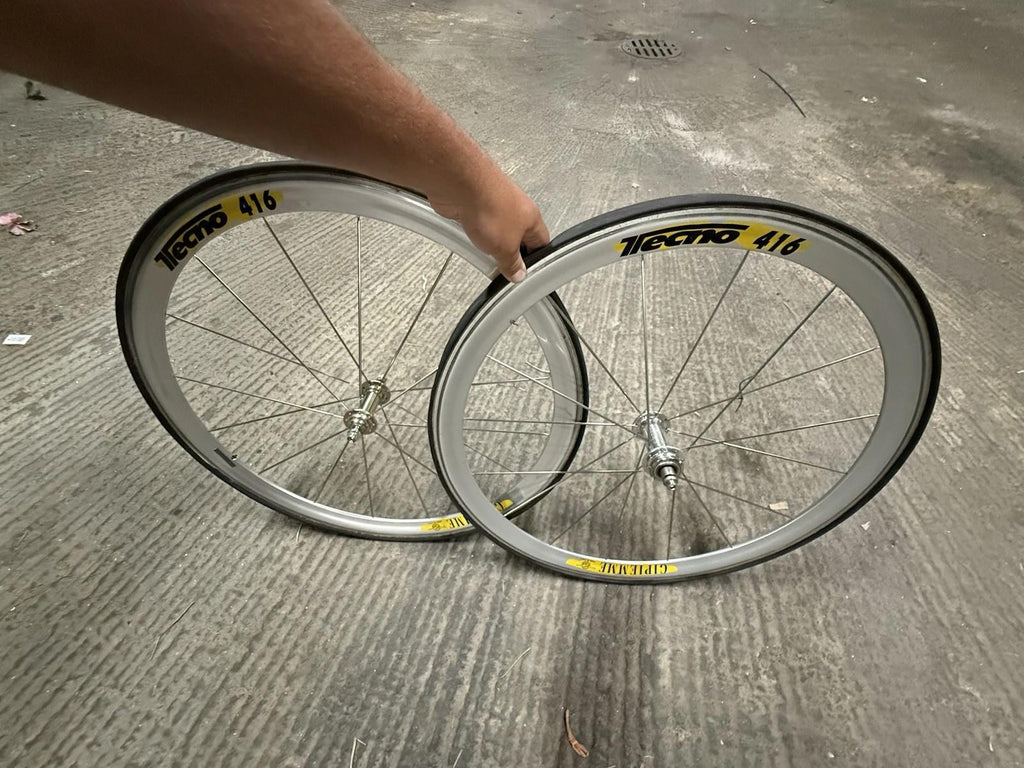 Gipiemme Tecno 416 Tubular Wheelset Fixed Gear Track Phil Wood Rear Hub