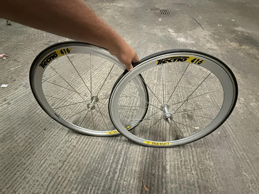 Gipiemme Tecno 416 Tubular Wheelset Fixed Gear Track Phil Wood Rear Hub