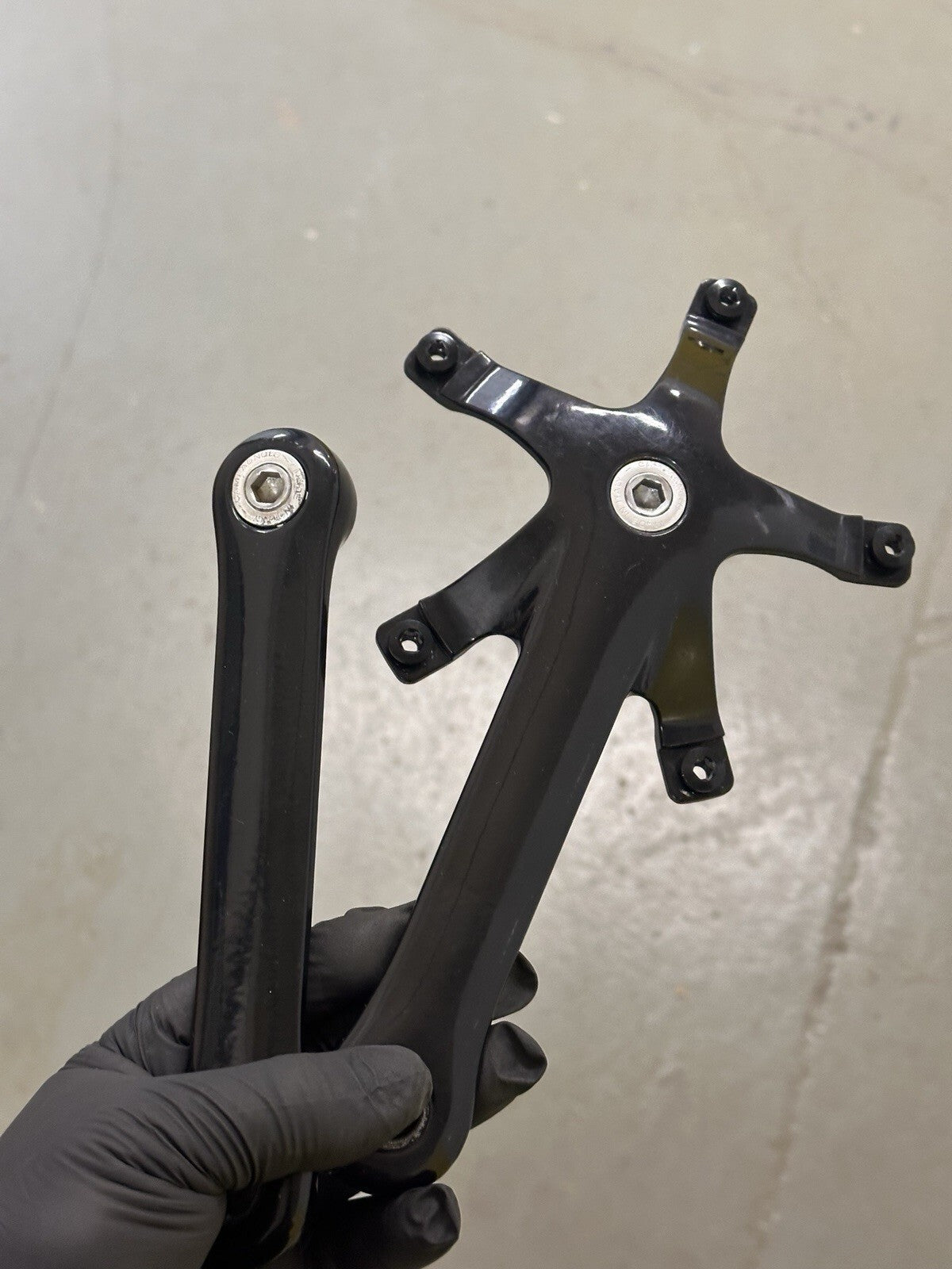Campagnolo C Record Track Crank Arms 170mm Powdercoated Pista Cranks - product photo | Miclo Bikes