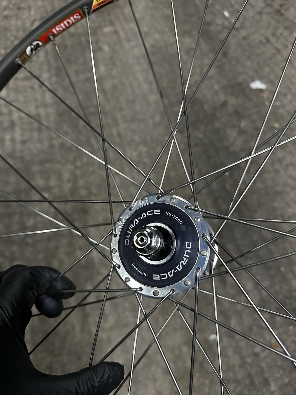 Dura Ace 7600 Front Wheel 650c Rim Tubular Pista - view 2