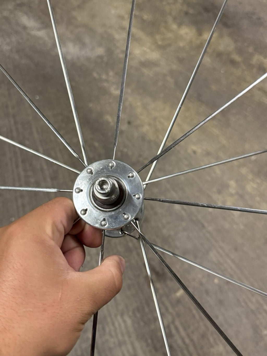 Gipiemme Tecno 416 Tubular Wheelset Fixed Gear Track Phil Wood Rear Hub