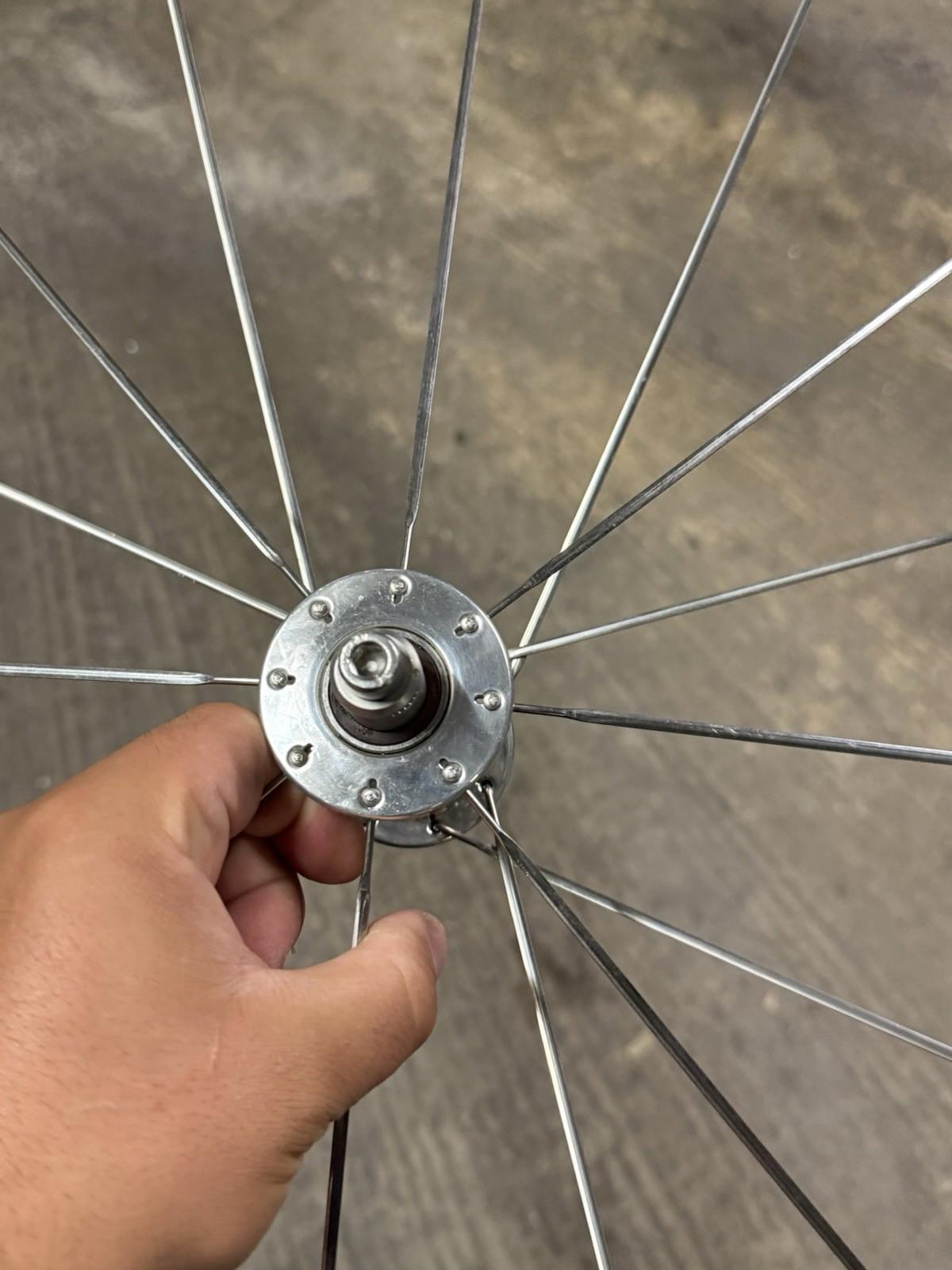 Gipiemme Tecno 416 Tubular Wheelset Fixed Gear Track Phil Wood Rear Hub