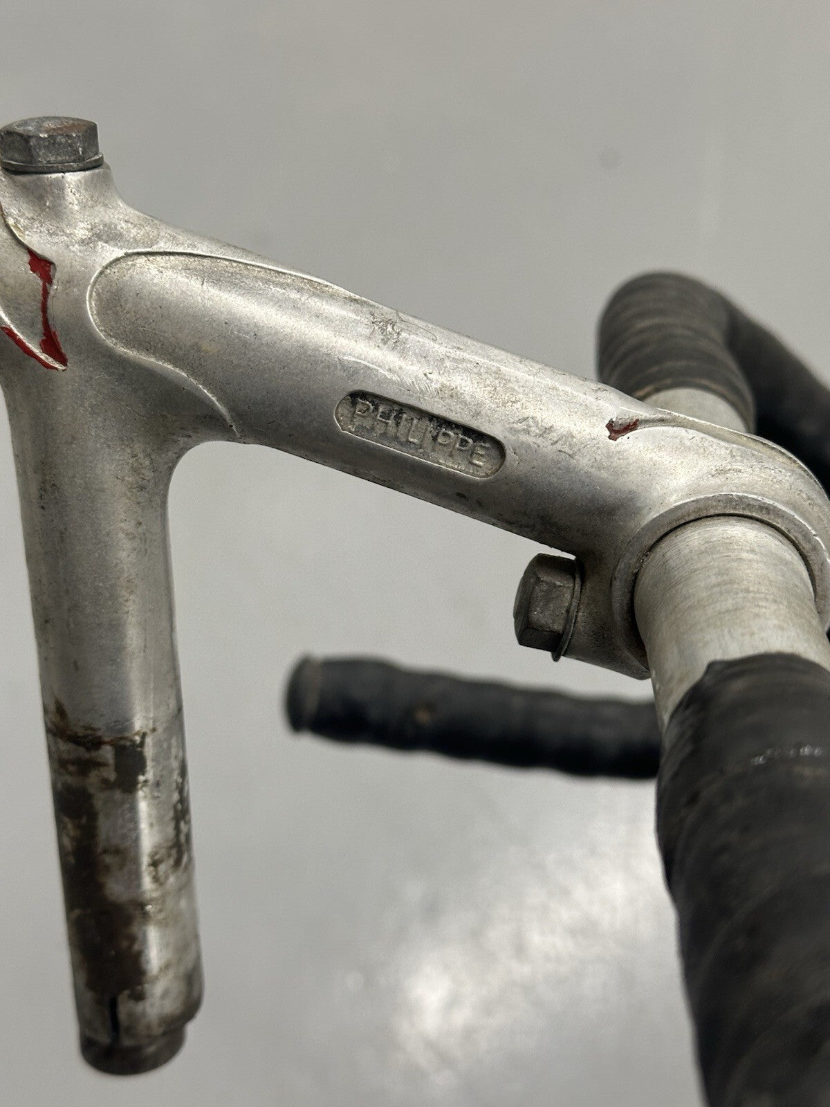 Rare Vintage Philipe Stem With Handlebars And Shimano 600 Brake Levers