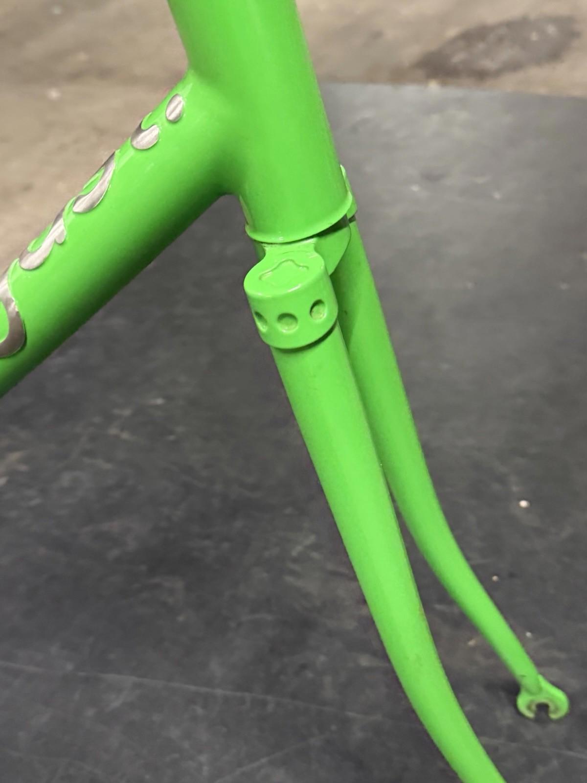 Custom Made August Cycles Columbus Track Frameset Fixed Gear 30mm Tires Size 57