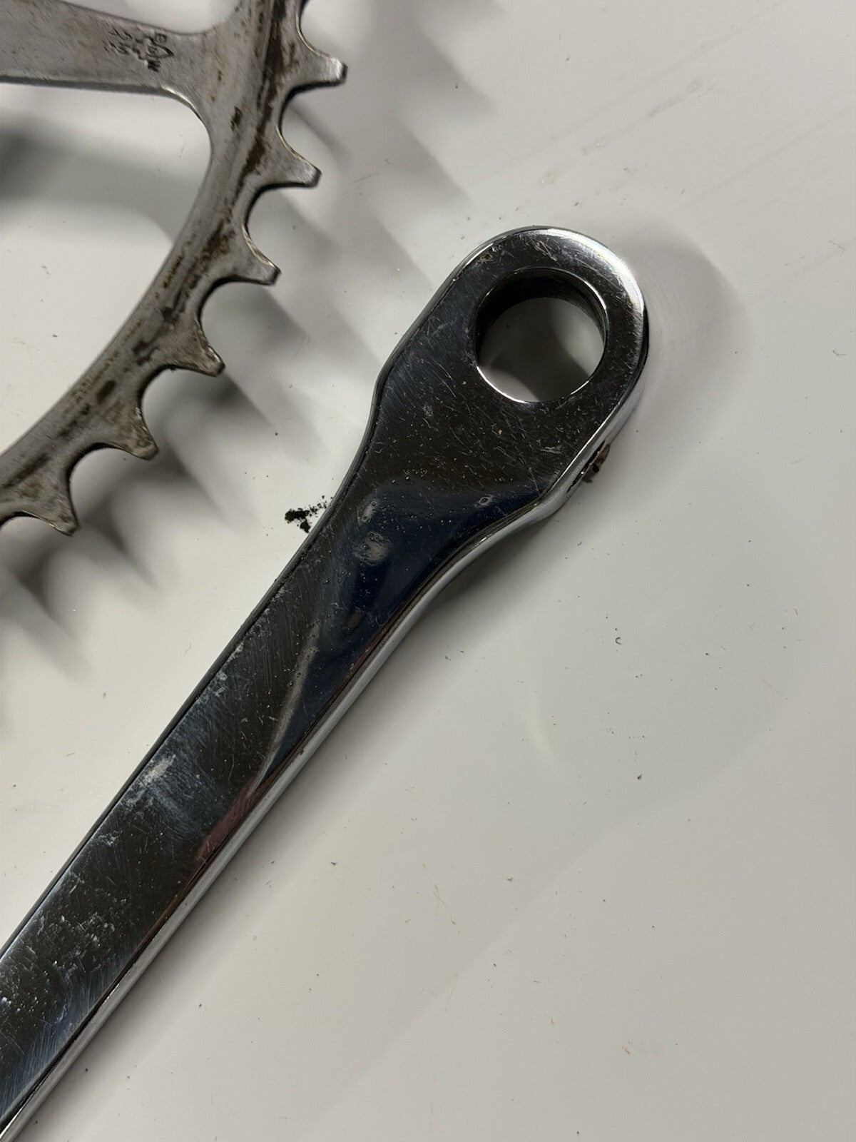 Vintage Bike Crankset Single Chainring