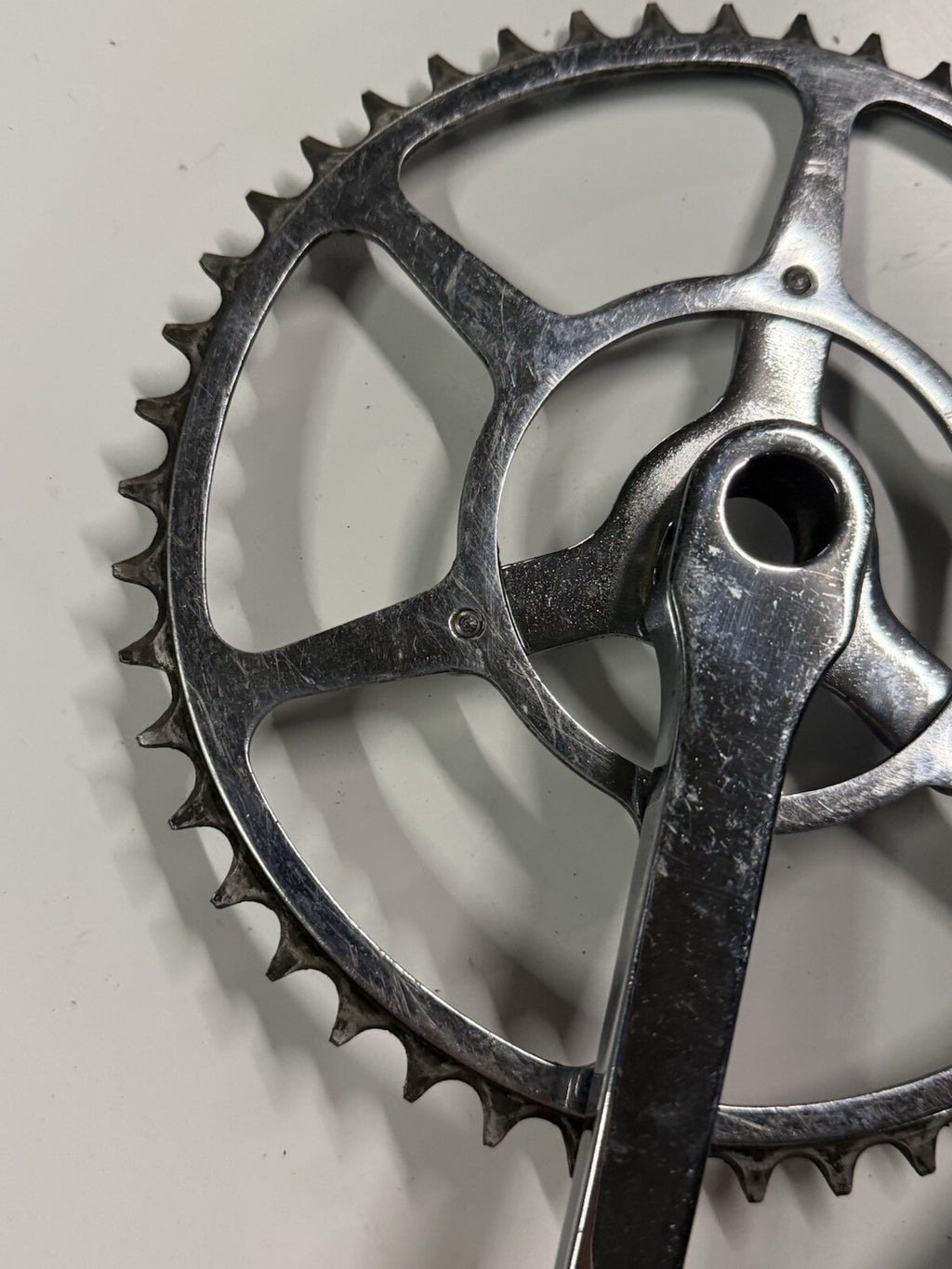 Vintage Bike Crankset Single Chainring