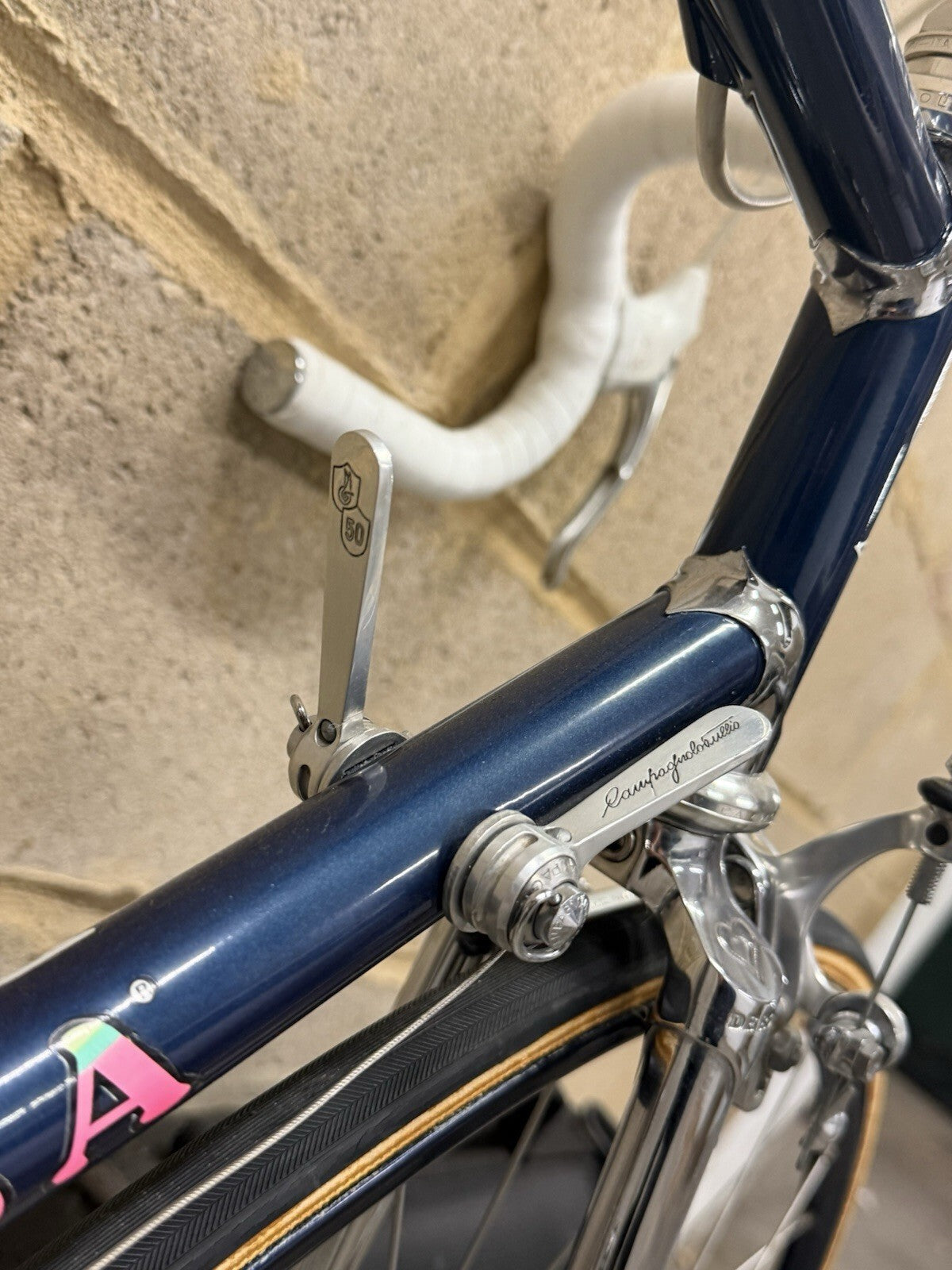 De Rosa Vintage Road Bike Campagnolo 50th Anniversary Groupset Size Medium - product photo 14 | Miclo Bikes