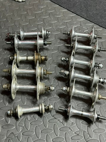 12 Campagnolo Vintage Pista Hubs Joblot