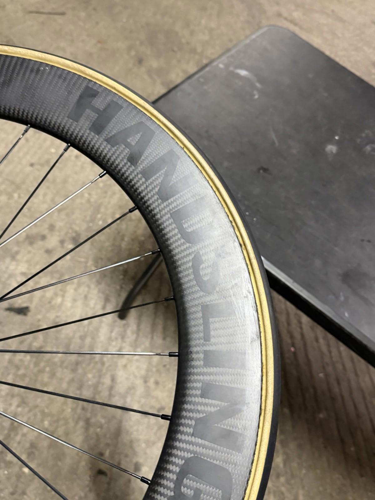 Handsling Track Wheelset Tubular Dura Ace 7600 Hubs Racing Wheels Carbon