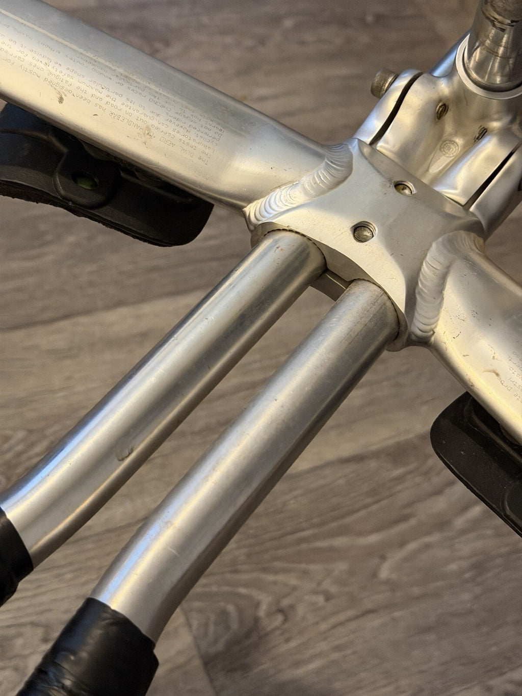Rare Itm Dual Road Track Tt Handlebars Set