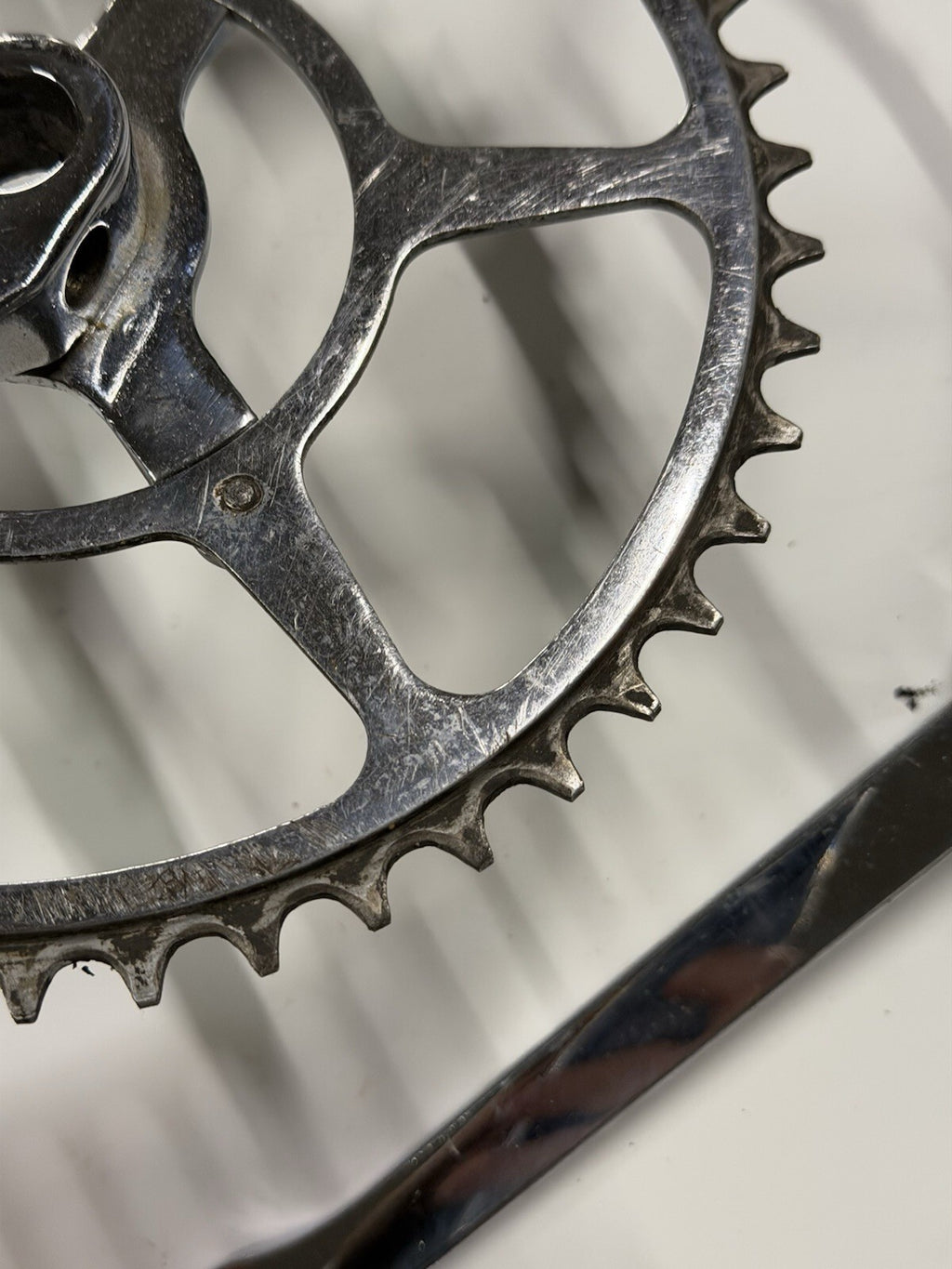 Vintage Bike Crankset Single Chainring