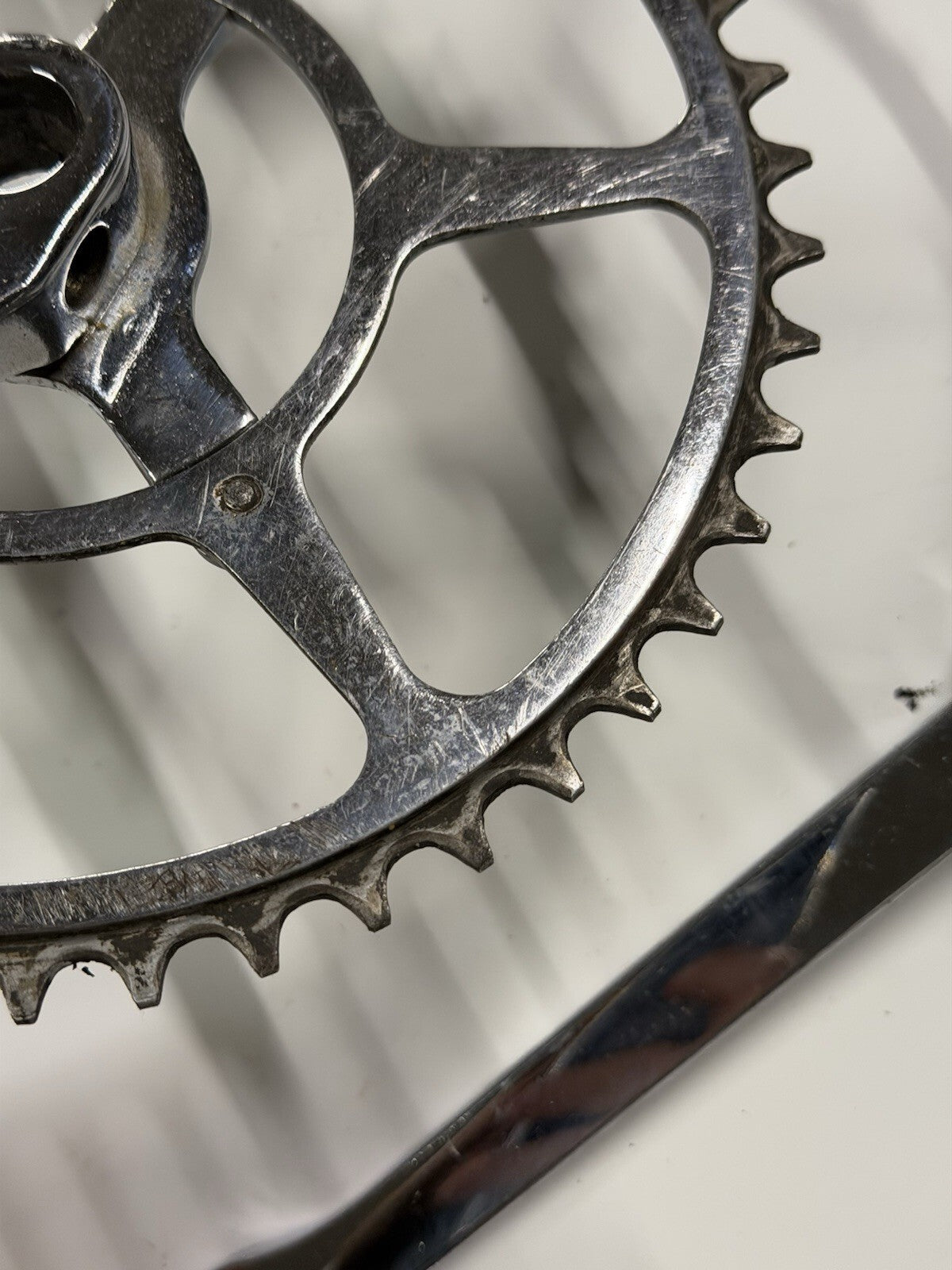 Vintage Bike Crankset Single Chainring