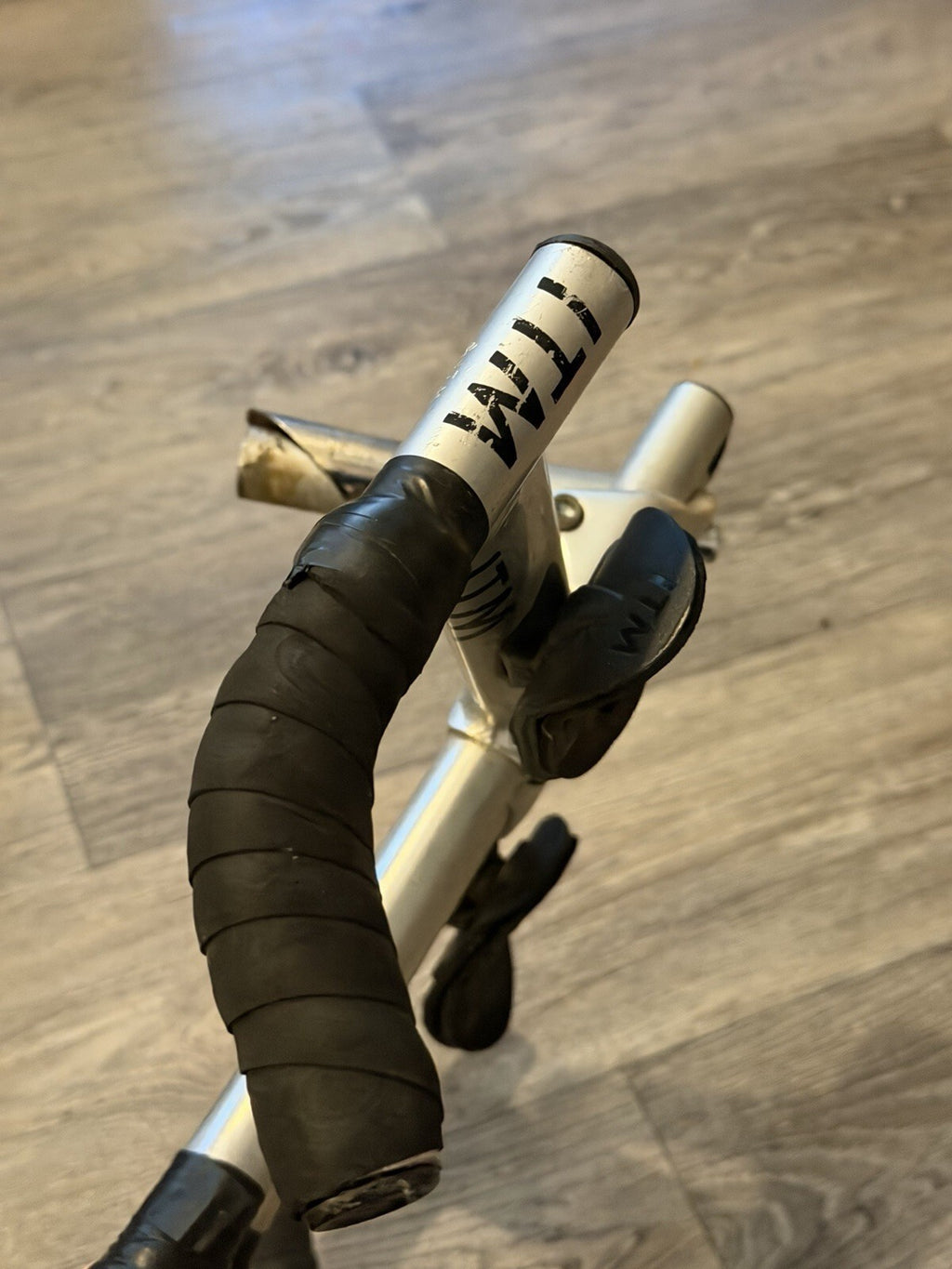 Rare Itm Dual Road Track Tt Handlebars Set