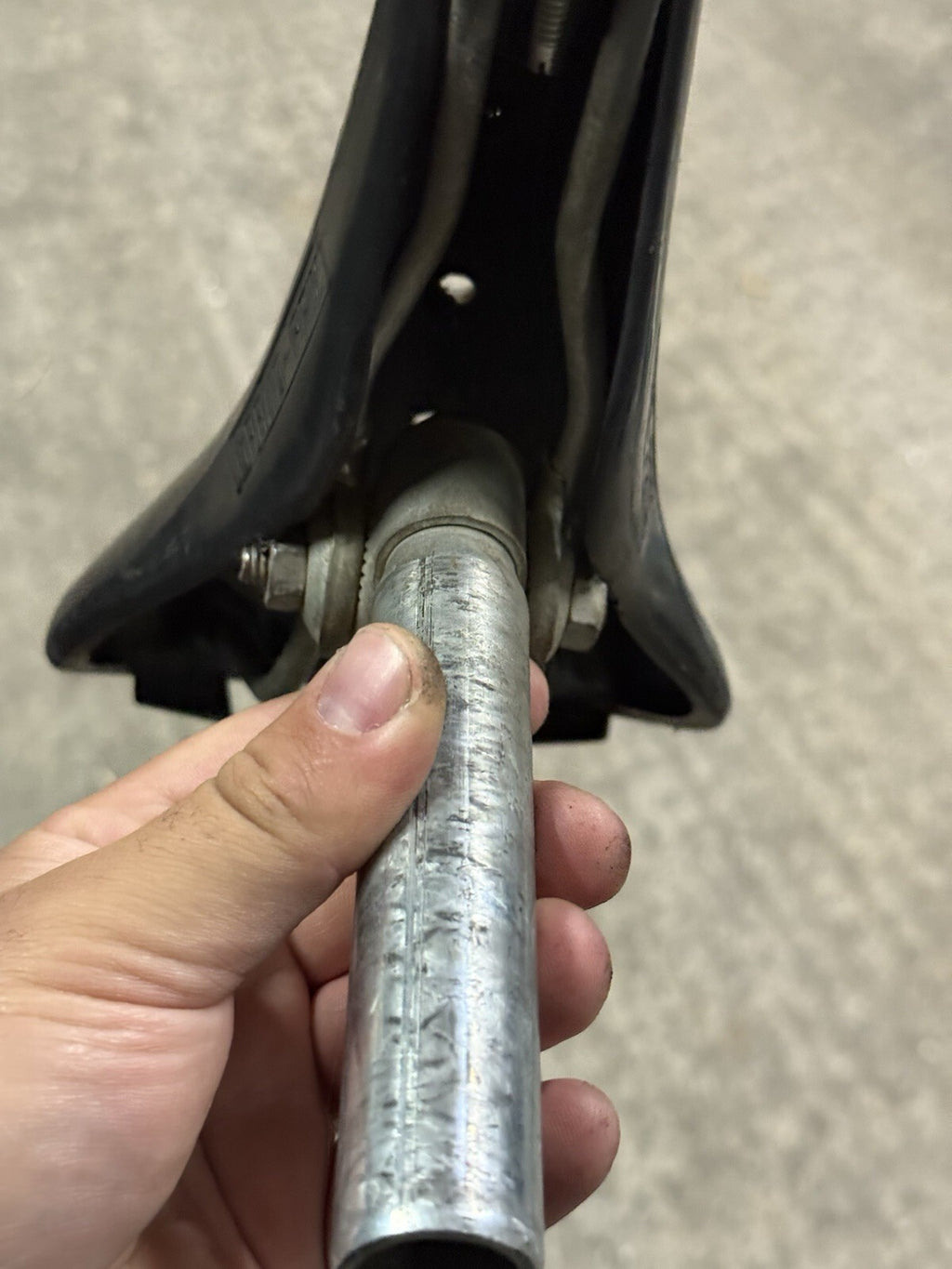 Vintage Gran Prix Bike Saddle 25.6 Seatpost