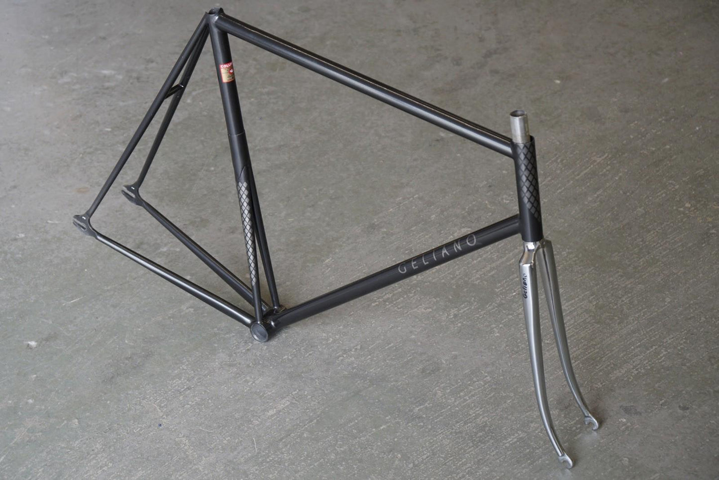 Rare Geliano Pista Columbus Tubing Split Seattube Track Custom Frameset