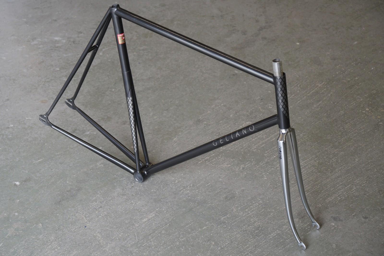 Rare Geliano Pista Columbus Tubing Split Seattube Track Custom Frameset