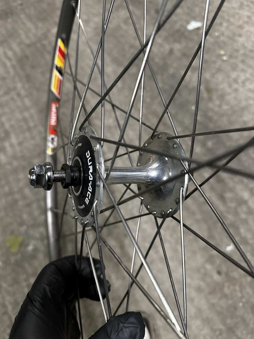 Dura Ace 7600 Front Wheel 650c Rim Tubular Pista - view 3